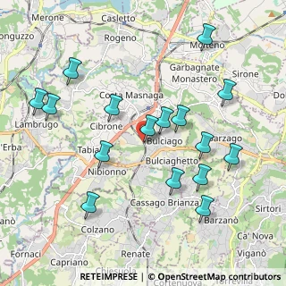 Mappa Via Conte Taverna, 23892 Bulciago LC, Italia (2.09313)