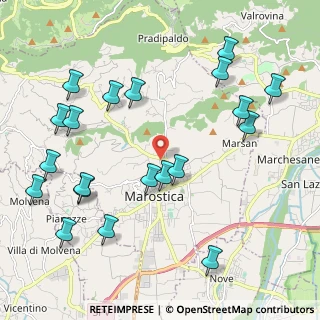 Mappa Via Maggiore Morello, 36063 Marostica VI, Italia (2.452)