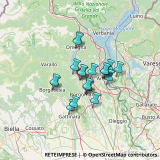 Mappa Via Fava, 28024 Gozzano NO, Italia (9.579)