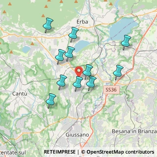 Mappa Via San Martino, 22040 Lurago D'erba CO, Italia (3.24909)