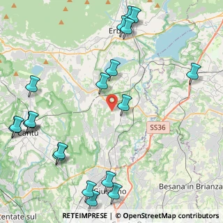 Mappa Via San Martino, 22040 Lurago D'erba CO, Italia (5.8835)