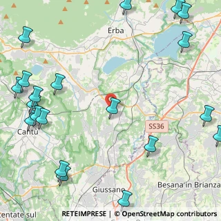 Mappa Via San Martino, 22040 Lurago D'erba CO, Italia (6.627)