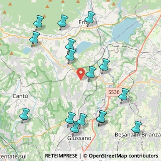 Mappa Via San Martino, 22040 Lurago D'erba CO, Italia (5.05625)