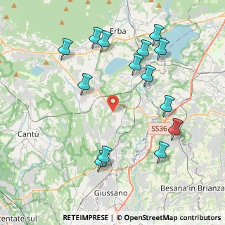 Mappa Via San Martino, 22040 Lurago D'erba CO, Italia (4.46429)