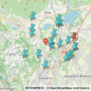 Mappa Via San Martino, 22040 Lurago D'erba CO, Italia (3.9305)