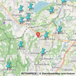 Mappa Via San Martino, 22040 Lurago D'erba CO, Italia (2.87818)