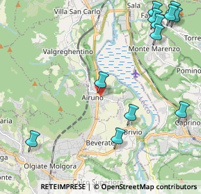 Mappa 23881 Airuno LC, Italia (2.8675)