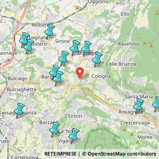 Mappa Via la Santa, 23890 Barzago LC, Italia (2.56643)