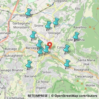 Mappa Via la Santa, 23890 Barzago LC, Italia (1.80545)