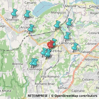 Mappa Via Roma, 22044 Lurago D'erba CO, Italia (1.76357)