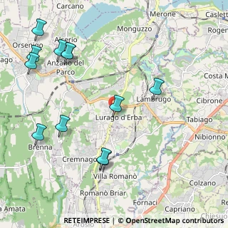 Mappa Via Roma, 22044 Lurago D'erba CO, Italia (2.55)