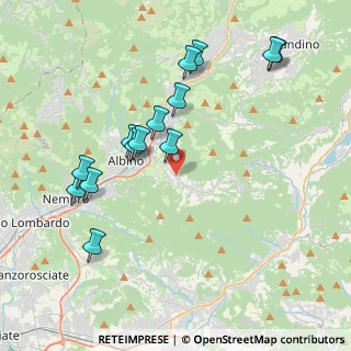 Mappa Via I Maggio, 24021 Albino BG, Italia (4.02143)