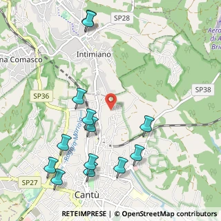 Mappa Via Vesuvio, 22063 Cantù CO, Italia (1.25385)