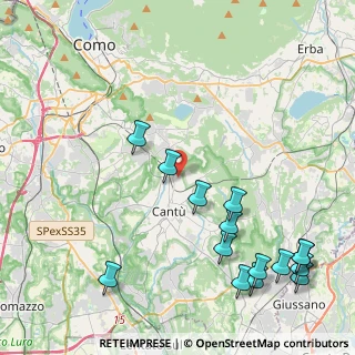 Mappa Via Vesuvio, 22063 Cantù CO, Italia (5.396)