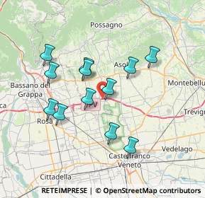 Mappa Via Astego, 31039 Riese Pio X TV, Italia (6.43667)