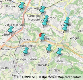 Mappa Via Iᵒ Maggio, 23890 Barzago LC, Italia (2.01364)
