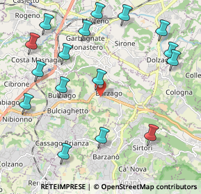 Mappa Via Iᵒ Maggio, 23890 Barzago LC, Italia (2.50625)