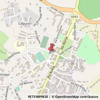 Mappa Via E.Fermi, 1, 22040 Lurago d'Erba, Como (Lombardia)