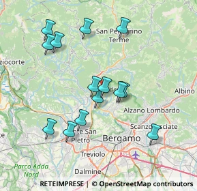 Mappa Via Viera, 24018 Villa D'almé BG, Italia (7.01714)