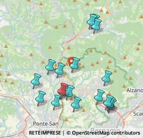 Mappa Via Viera, 24018 Villa D'almé BG, Italia (4.22667)