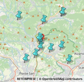 Mappa Via Viera, 24018 Villa D'almé BG, Italia (3.72667)