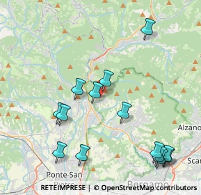 Mappa Via Viera, 24018 Villa D'almé BG, Italia (4.68714)