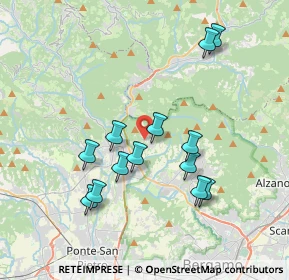 Mappa Via Viera, 24018 Villa D'almé BG, Italia (3.56154)