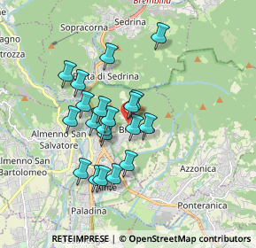 Mappa Via Viera, 24018 Villa D'almé BG, Italia (1.436)