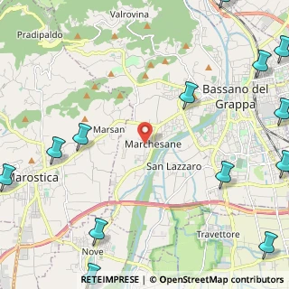 Mappa Strada Rolandi, 36061 Bassano del Grappa VI, Italia (3.65385)