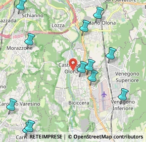 Mappa Via Guglielmo Marconi, 21043 Castiglione Olona VA, Italia (2.71769)
