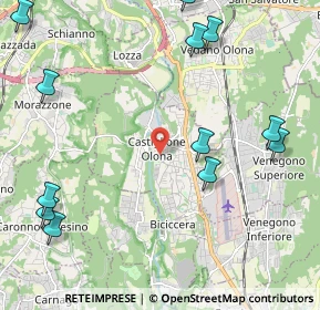 Mappa Via Guglielmo Marconi, 21043 Castiglione Olona VA, Italia (2.81583)