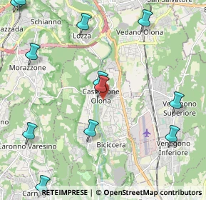 Mappa Via Guglielmo Marconi, 21043 Castiglione Olona VA, Italia (2.77583)