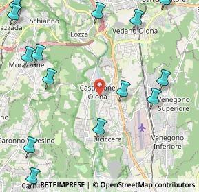 Mappa Via Guglielmo Marconi, 21043 Castiglione Olona VA, Italia (2.98714)
