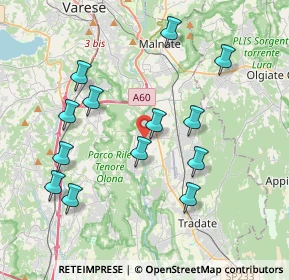 Mappa Via Guglielmo Marconi, 21043 Castiglione Olona VA, Italia (3.92923)