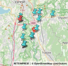 Mappa Via Guglielmo Marconi, 21043 Castiglione Olona VA, Italia (3.4225)