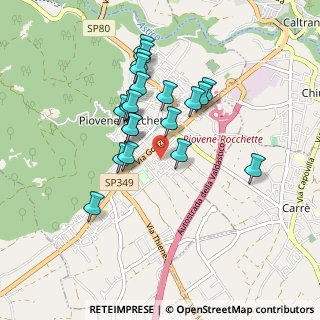 Mappa Via Giuseppe Ungaretti, 36013 Piovene Rocchette VI, Italia (0.7845)