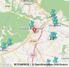 Mappa Via Giuseppe Ungaretti, 36013 Piovene Rocchette VI, Italia (2.84727)