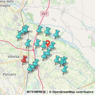 Mappa Via Castella, 31052 Maserada sul Piave TV, Italia (3.6455)