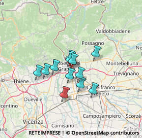 Mappa Via Monte Verena, 36067 Cassola VI, Italia (8.7625)