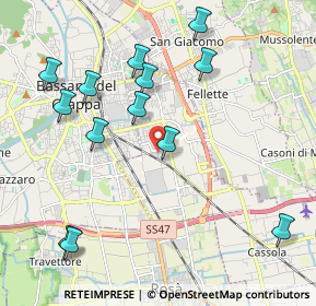 Mappa Via Monte Verena, 36067 Cassola VI, Italia (2.25615)