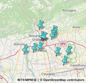 Mappa Via Monte Verena, 36067 Cassola VI, Italia (5.18917)