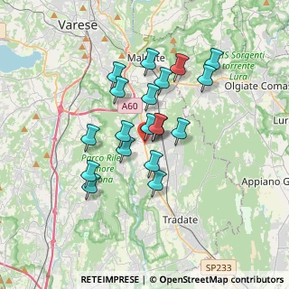 Mappa Via Cesare Battisti, 21043 Castiglione Olona VA, Italia (2.83158)