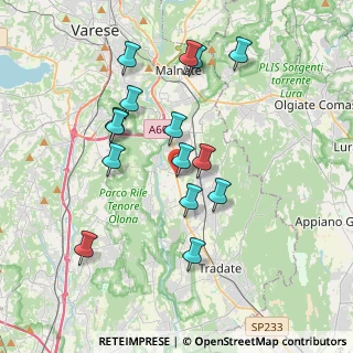 Mappa Via Cesare Battisti, 21043 Castiglione Olona VA, Italia (3.552)