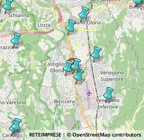 Mappa Via Cesare Battisti, 21043 Castiglione Olona VA, Italia (2.88143)