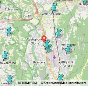 Mappa Via Cesare Battisti, 21043 Castiglione Olona VA, Italia (2.98727)