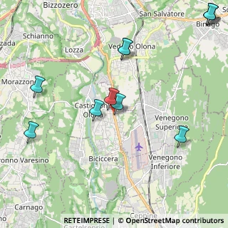 Mappa Via Cesare Battisti, 21043 Castiglione Olona VA, Italia (2.61182)