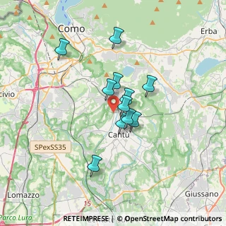 Mappa Via Como, 22063 Cantù CO, Italia (2.50273)