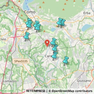 Mappa Via Como, 22063 Cantù CO, Italia (3.55727)
