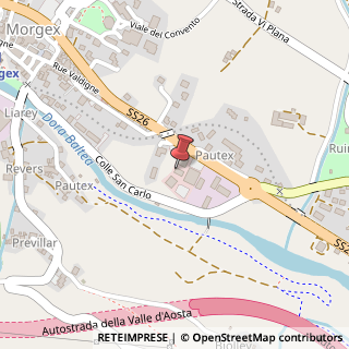 Mappa Rue du Mont Blanc, 67, 11017 Morgex, Aosta (Valle d'Aosta)