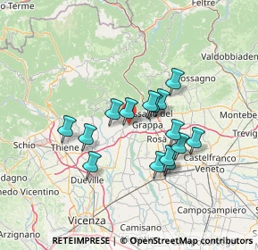 Mappa Via della Robbia Luca, 36063 Marostica VI, Italia (11.03667)